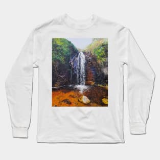 Second Waterfall at Waterfall Gully Long Sleeve T-Shirt